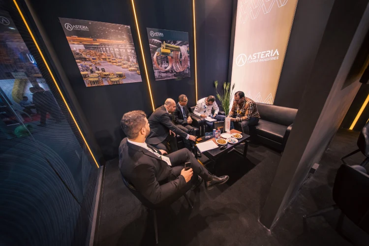 Picture of the meeting of Asteria managers at the Dubai exhibition